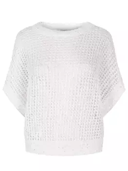 Джемпер из хлопка и льна