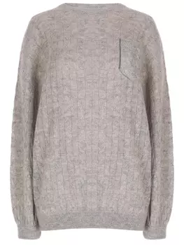 Джемпер из мохера и шерсти BRUNELLO CUCINELLI