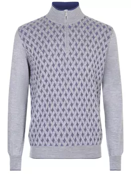 Джемпер из шерсти и шелка BERTOLO LUXURY MENSWEAR