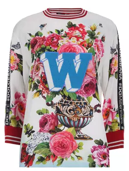 Джемпер из вискозы с принтом DOLCE & GABBANA