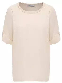 Джемпер изо льна и хлопка LE TRICOT PERUGIA