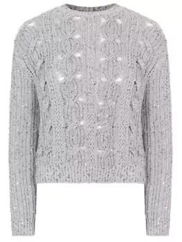 Джемпер комбинированный