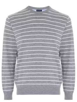 Джемпер льняной в полоску