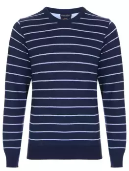 Джемпер льняной в полоску