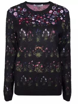 Джемпер с цветочным узором VALENTINO PAP