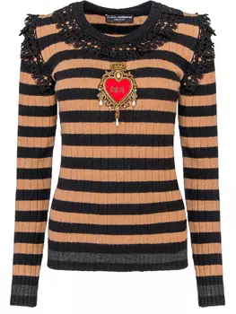 Джемпер с кружевом