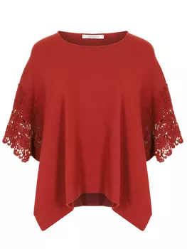 Джемпер с кружевом BEATRICE