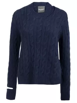 Джемпер с вырезной деталью