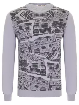 Джемпер шерстяной с принтом