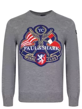 Джемпер шерстяной с принтом