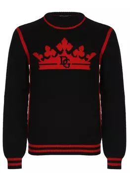 Джемпер шерстяной с принтом DOLCE & GABBANA