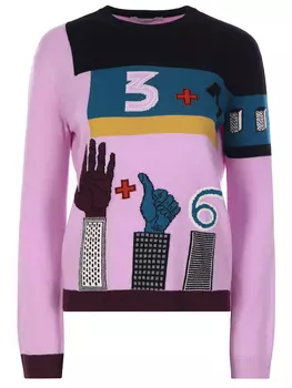 Джемпер шерстяной с принтом VALENTINO