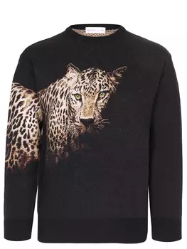 Джемпер трикотажный с принтом