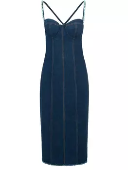 Джинсовое платье-бюстье