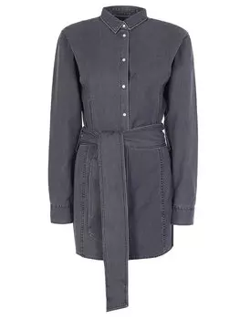 Джинсовое платье-мини с поясом TEREKHOV