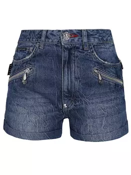 Джинсовые шорты Zipped PHILIPP PLEIN