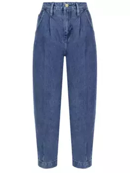 Джинсы-бананы укороченные