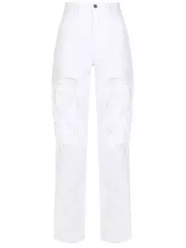 Джинсы-бойфренд хлопковые