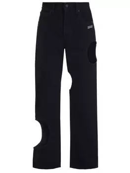 Джинсы-boyfriend хлопковые OFF-WHITE