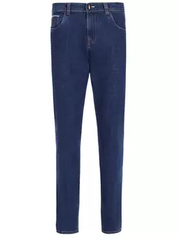 Джинсы хлопковые прямого кроя