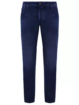 Джинсы хлопковые прямого кроя