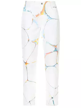 Джинсы хлопковые с принтом STELLA MCCARTNEY