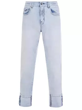 Джинсы хлопковые укороченные
