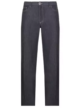 Джинсы из хлопка и льна BRIONI