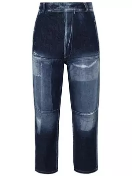 Джинсы из хлопка прямые