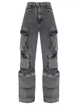 Джинсы-карго хлопковые