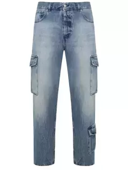 Джинсы-карго хлопковые