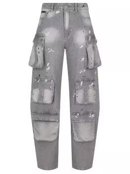 Джинсы-карго хлопковые PHILIPP PLEIN