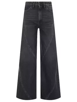 Джинсы-клеш хлопковые