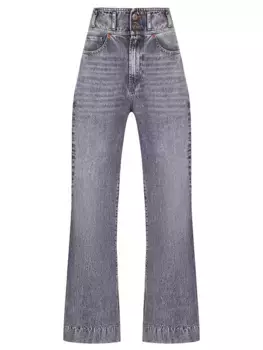 Джинсы-клеш хлопковые