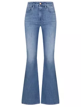 Джинсы-клеш хлопковые 3X1