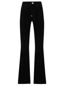 Джинсы-клеш хлопковые