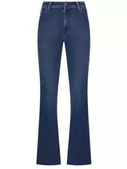 Джинсы-клеш хлопковые