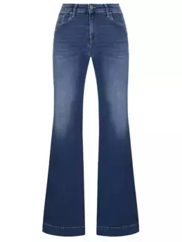 Джинсы-клеш хлопковые