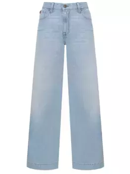 Джинсы-клеш хлопковые