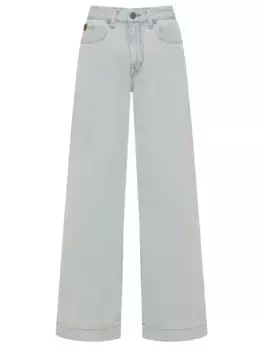 Джинсы-клеш хлопковые