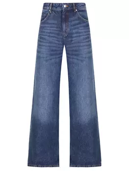 Джинсы-клеш хлопковые