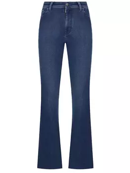 Джинсы-клеш хлопковые