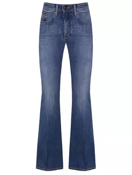 Джинсы-клеш хлопковые