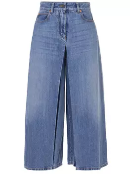 Джинсы-кюлоты хлопковые