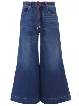 Джинсы-кюлоты хлопковые