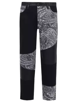 Джинсы Mom Fit хлопковые с принтом PHILIPP PLEIN