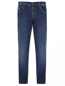 Джинсы прямого кроя хлопковые