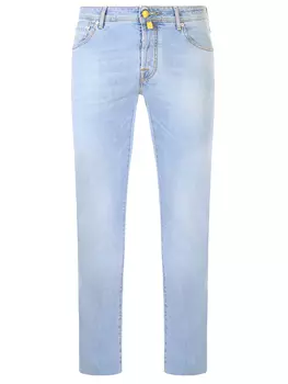 Джинсы regular fit хлопковые