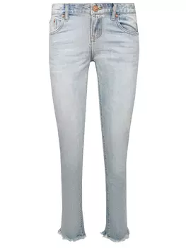 Джинсы с бахромой