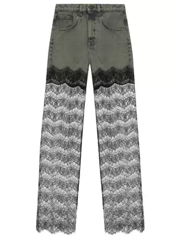 Джинсы с кружевом GIUSEPPE DI MORABITO